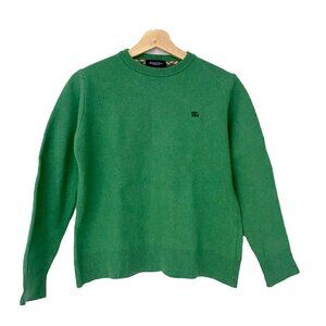VINTAGE 100% Wool Burberry Sweater Green XXL